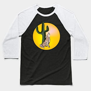 Coyote, wildlife, gifts, full moon, wild animals, Coyote Moon Baseball T-Shirt